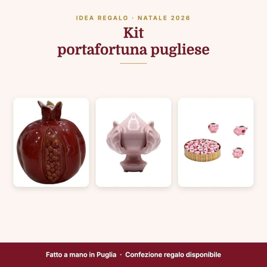 Kit portafortuna pugliese: melograno, pumo e maialino